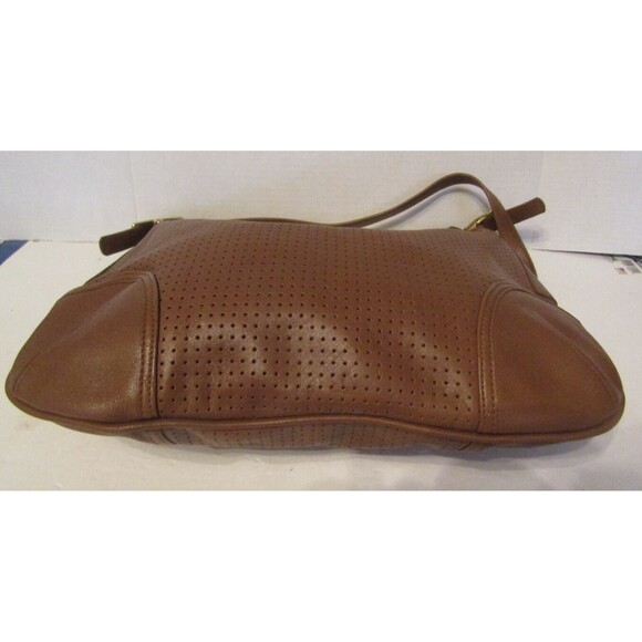 Coach Legacy 9218 Vintage Brown Leather Shoulder Bag Perforated Purse US - Picture 6 of 8